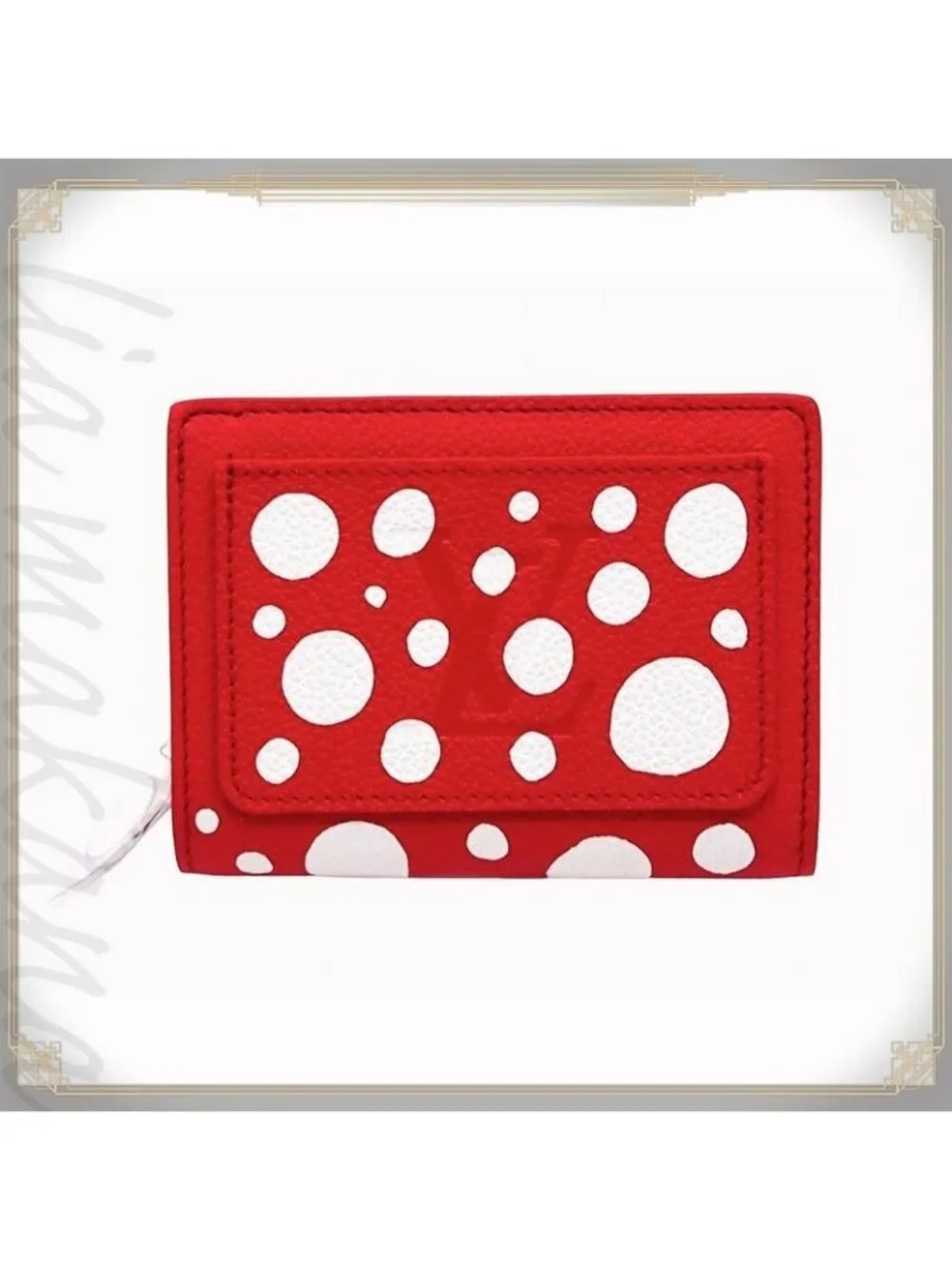 Louis Vuitton Lvyk Portefeuille Clair A Monogram Empreinte Yayoi Kusama